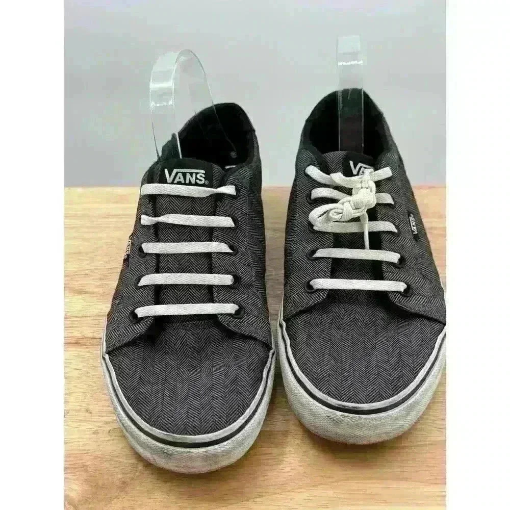 Vans Men's Atwood Low Top Lace-Up Sneakers - Gray - Size 10 - Casual Skate Shoes